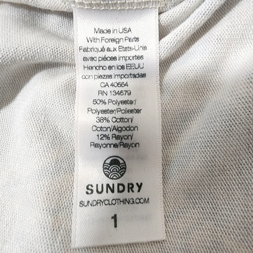 Sundry Palm Tree Printed Joggers Size 1 / Small New With Tags - Picture 7 of 8